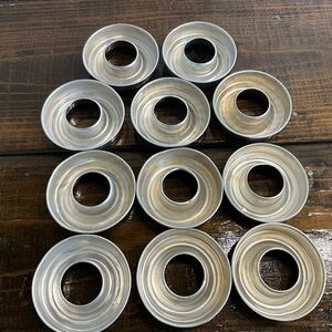 Vintage Lot of 11 Aluminum Jello Donut Cake Molds